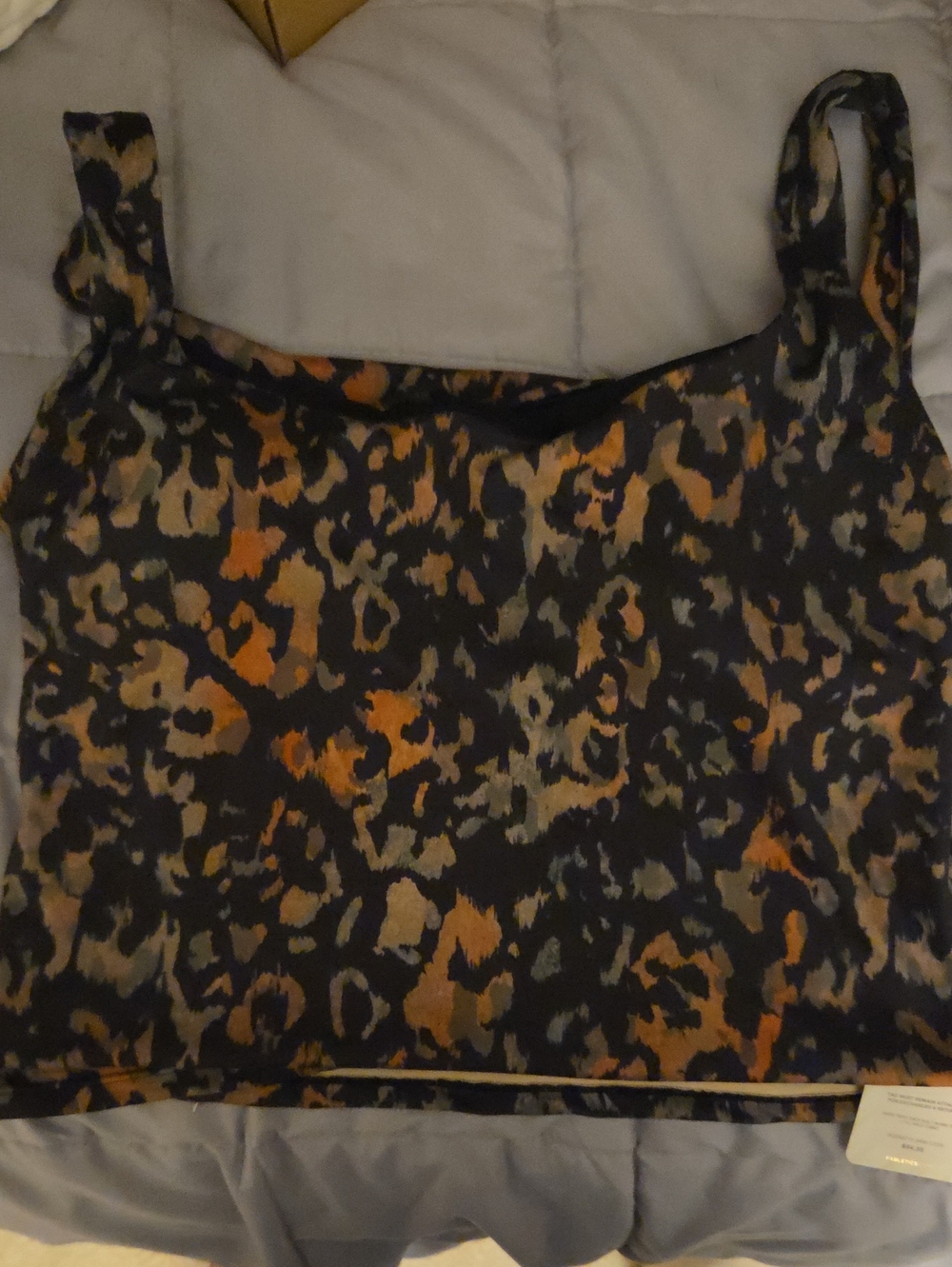 Fabletics Leopard-Print Cami in Black, Brown & Orange